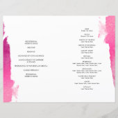 WEDDING PROGRAM Bürste luxuriös vergoldet pink (Rückseite)