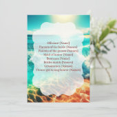 Wedding Program Ceremony Beach Template Programm (Stehend Vorderseite)