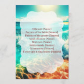  Wedding Program Ceremony Beach Template Programm (Vorderseite)