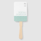 WEDDING-PROGRAMM, einfach, modern, pastellfarben Fächer (Vorderseite)