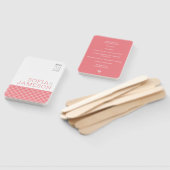 WEDDING-PROGRAMM, einfach, modern und korallenrosa Fächer (Non-assembled)