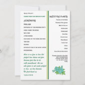 WEDDING-PROGRAMM EINLADUNG (Vorderseite)