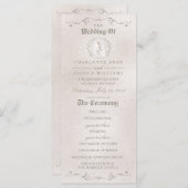 WEDDING-PROGRAMM | Elegante Rose der Schönheit Programm (Vorne/Hinten)