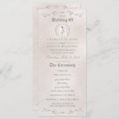 WEDDING-PROGRAMM | Elegante Rote Rose der Schönhei Programm (Vorne/Hinten)