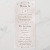 WEDDING-PROGRAMM | Elegante Rote Rose der Schönhei Programm (Vorderseite)