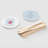 WEDDING PROGRAMM Modernes niedliches Fingerabdruck Fächer (Non-assembled)