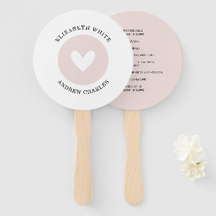 WEDDING PROGRAMM Stilvolle moderne Liebe niedliche Fächer