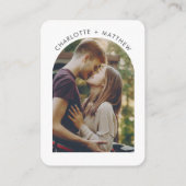 Wedding QR Code Photo and Website RSVP Begleitkarte (Rückseite)