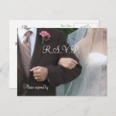 Wedding R.S.V.P. Einladungspostkarte (Vorne/Hinten)