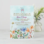 Wedding Reception Invitations Einladung (Stehend Vorderseite)