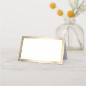 WEDDING RECEPTION Stilvolle Luxus-Imitate Goldgren Platzkarte (Rückseite)