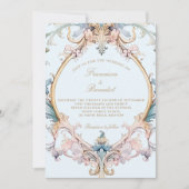 Wedding Regency Elegant Vintag Barock Einladung (Vorderseite)