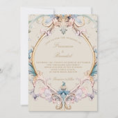 Wedding Regency Elegant Vintag Barock Einladung (Vorderseite)