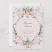 Wedding Regency Elegante Viktorianische Einladung (Vorderseite)