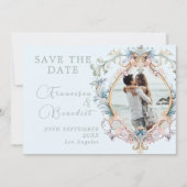 Wedding Regency Monogram Elegant Save the Date (Vorderseite)
