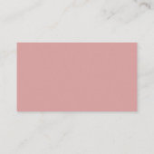 Wedding Registry Dusty Rose Pink Einfaches Script  Begleitkarte (Rückseite)