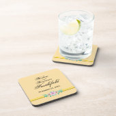 Wedding Remembrance Floral - Personalize Getränkeuntersetzer (Rechte Seite)