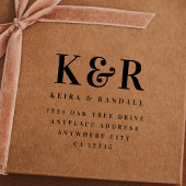 Wedding Return Address Stamp | Mr & Mrs Mailing Gummistempel