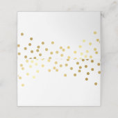 WEDDING REZEPTION Moderne, einfache Imitate Golddo Platzkarte (Außenseite Aufgefaltet)