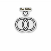 Wedding Ring Day Themed Sticker (Vorderseite)