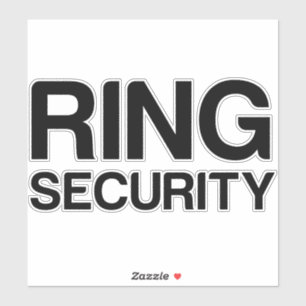 WEDDING RING SECURITY AUFKLEBER