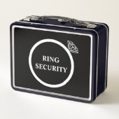 Wedding Ring Security Ring Bearer Diamond Metall Brotdose (Rückseite)