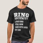 Wedding Ring Security Ring Bearer T-Shirt (Vorderseite)