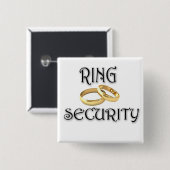 Wedding "RING-SICHERHEIT " Button (Vorne & Hinten)