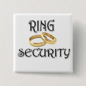 Wedding "RING-SICHERHEIT " Button (Vorderseite)