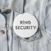 Wedding "RING-SICHERHEIT " Button (Beispiel)