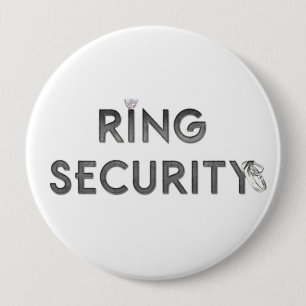 Wedding "RING-SICHERHEIT " Button
