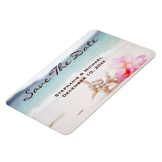 Wedding Rings Beach Wedding rettet das Date Magnet (Linke Seite)