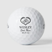 Wedding Rings Best Man Golfball (Vorderseite)