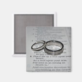 Wedding Rings Bible Verse Magnet (Vorderseite/Rückseite)