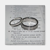 Wedding Rings Bible Verse Magnet (Vorne)