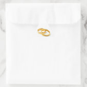 Wedding Rings Dreieckiger Aufkleber (Tasche)