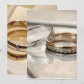 wedding rings einladung (Vorne/Hinten)