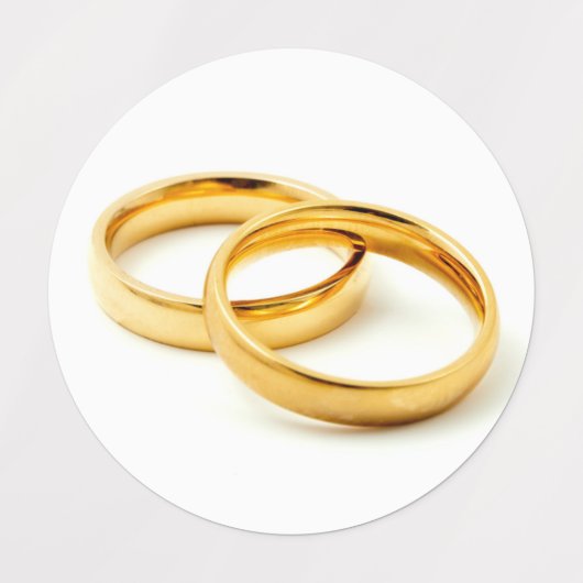 Wedding Rings Etiketten (Design 2)