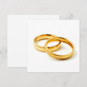 Wedding rings feiertagskarte (Vorne/Hinten)