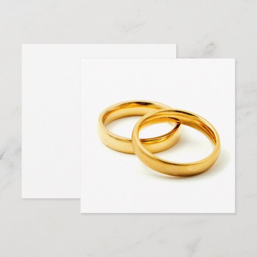 Wedding rings feiertagskarte (Vorne/Hinten)