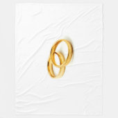 Wedding rings fleecedecke (Vorderseite)