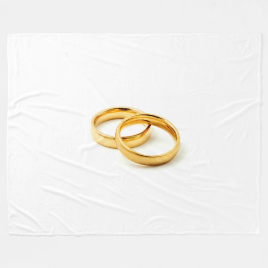Wedding rings fleecedecke (Vorderseite (Horizontal))