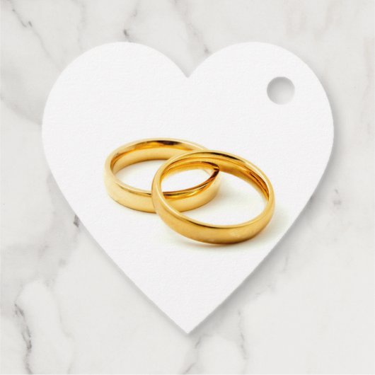 Wedding Rings Geschenkanhänger (Rückseite)