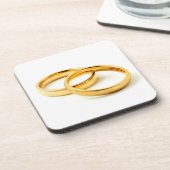 Wedding Rings Getränkeuntersetzer (Linke Seite)