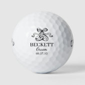 Wedding Rings Groom Golfball (Vorderseite)