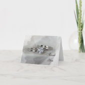 Wedding Rings on Gray Danke (Vorderseite)