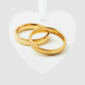 Wedding Rings Ornament (Vorderseite)