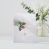 Wedding Rings Pillow Postkarte (Stehend Vorderseite)