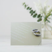 Wedding Rings Postkarte (Stehend Vorderseite)