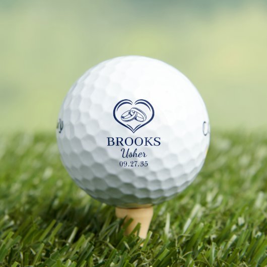 Wedding Rings Usher Golfball (Insitu T-Shirt)